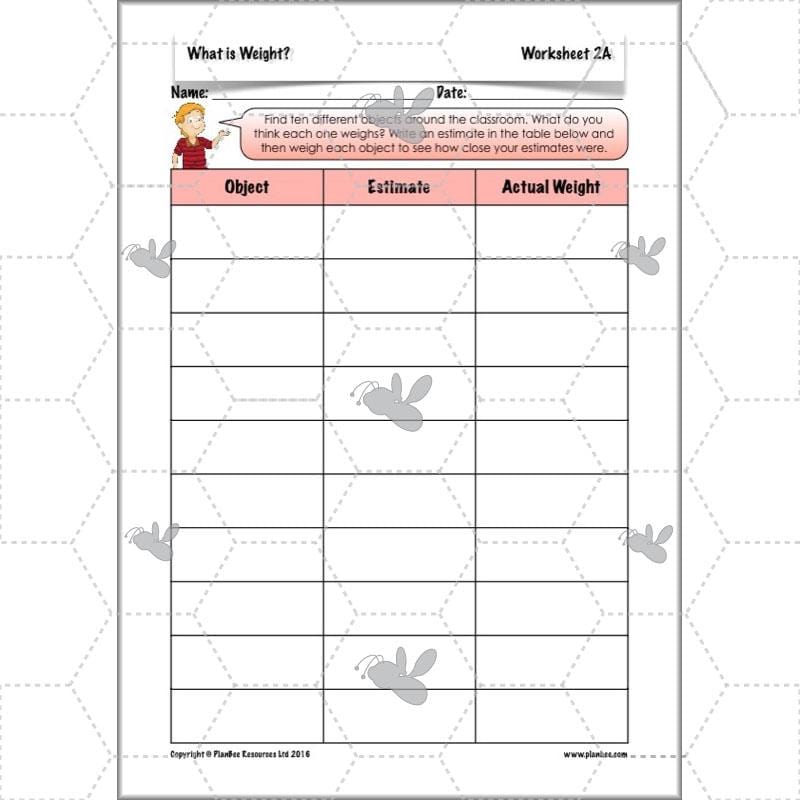 PlanBee What is Weight? Complete Primary Maths Lessons for Year 3