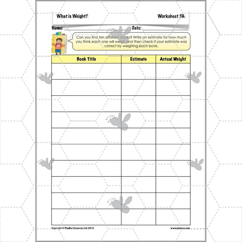 PlanBee What is Weight? Complete Primary Maths Lessons for Year 3