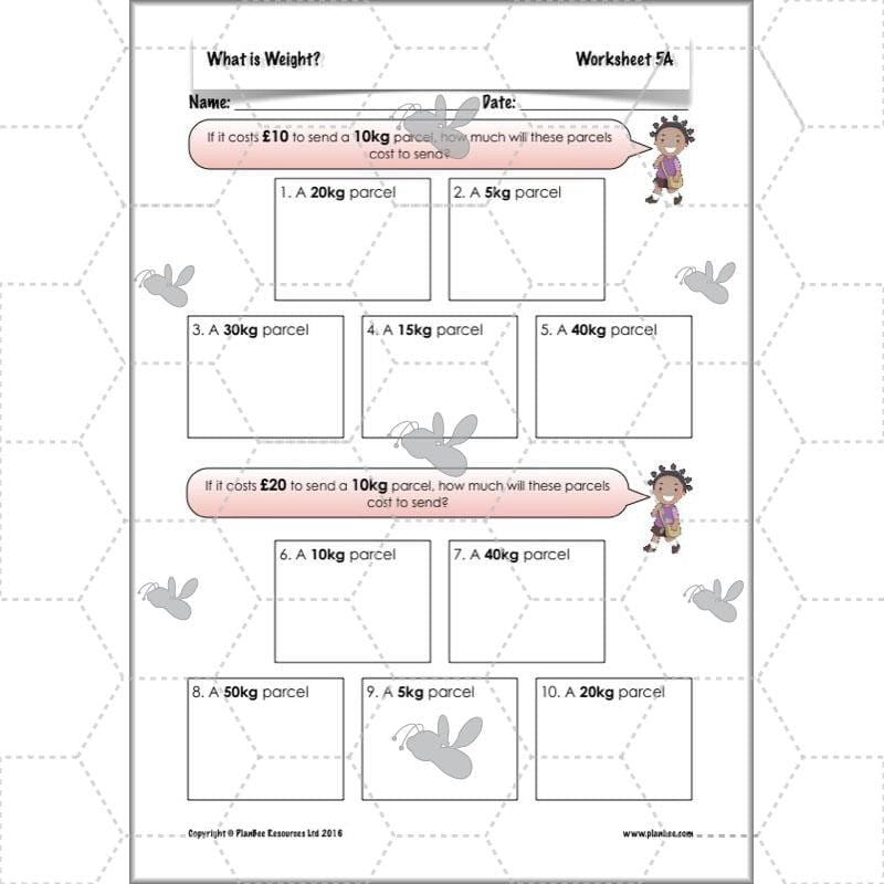 PlanBee What is Weight? Complete Primary Maths Lessons for Year 3