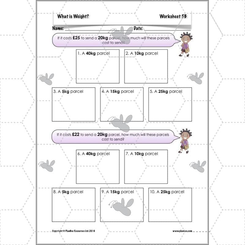 PlanBee What is Weight? Complete Primary Maths Lessons for Year 3