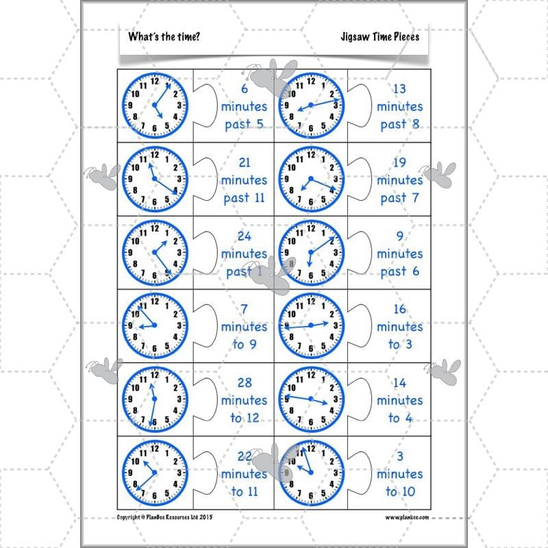 PlanBee Year 3 Time Planning | Plans, Slides and Worksheets