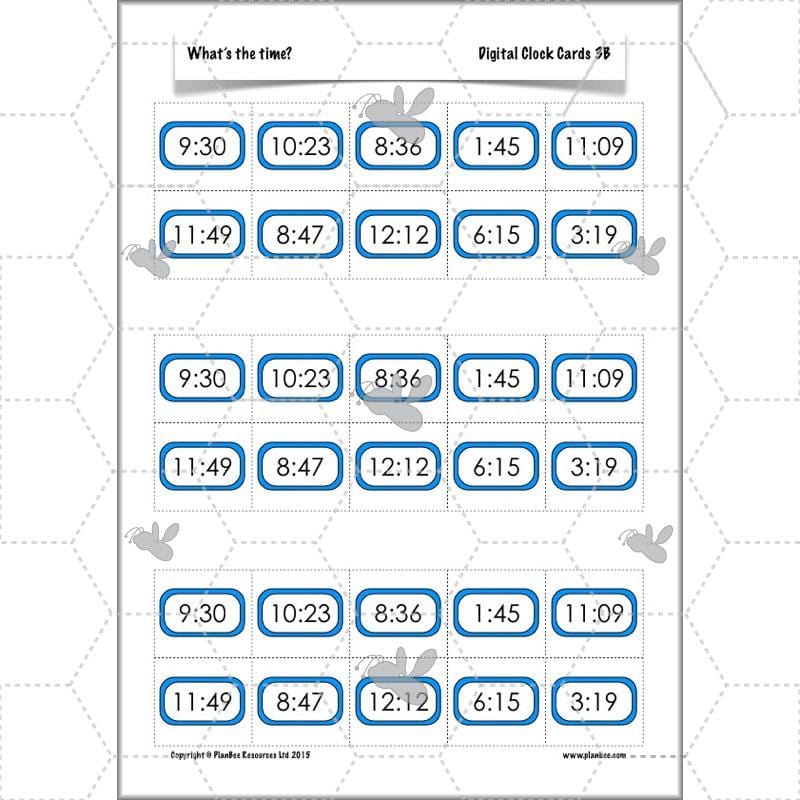 PlanBee Year 3 Time Planning | Plans, Slides and Worksheets