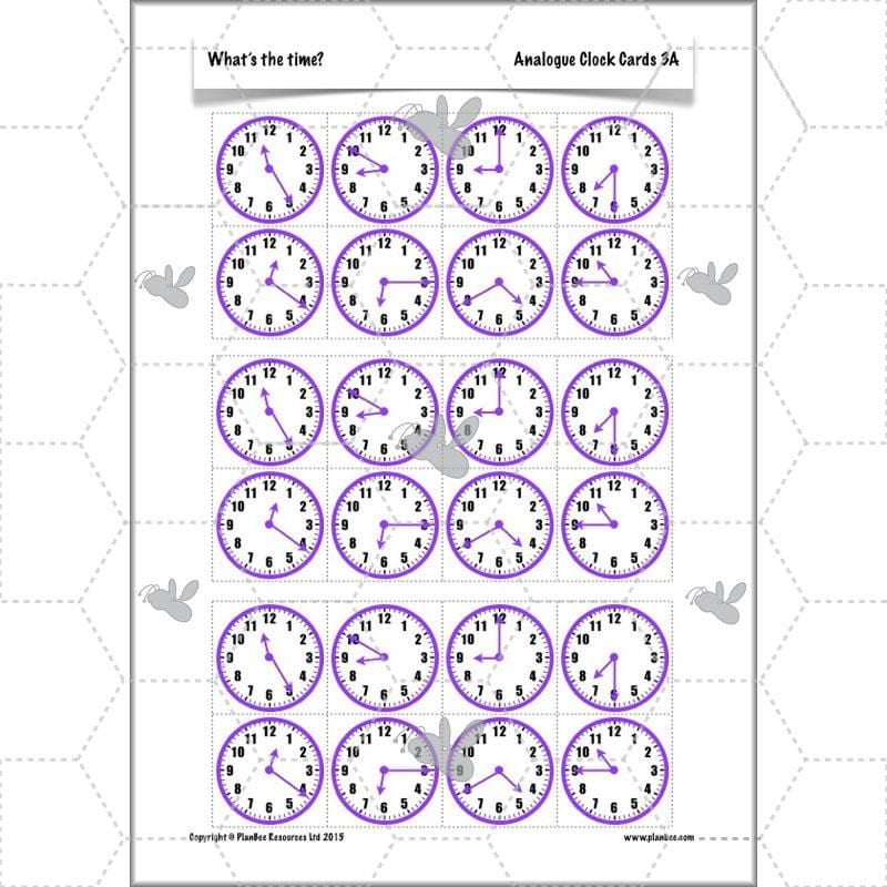 PlanBee Year 3 Time Planning | Plans, Slides and Worksheets