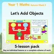 PlanBee Year 1 Addition to 20 Adding Objects Maths by PlanBee