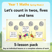 PlanBee Let’s count in twos, fives and tens - KS1 Year 1 Maths