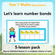 PlanBee Let’s learn number bonds - KS1 complete planning