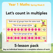 PlanBee Let’s count in multiples - maths for Year 1 KS1
