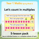 PlanBee Let’s count in multiples - maths for Year 1 KS1