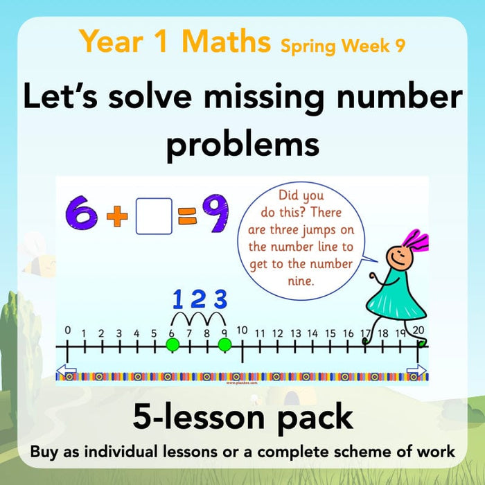 Letβs solve missing number problems - Year 1 KS1 Maths plans β PlanBee