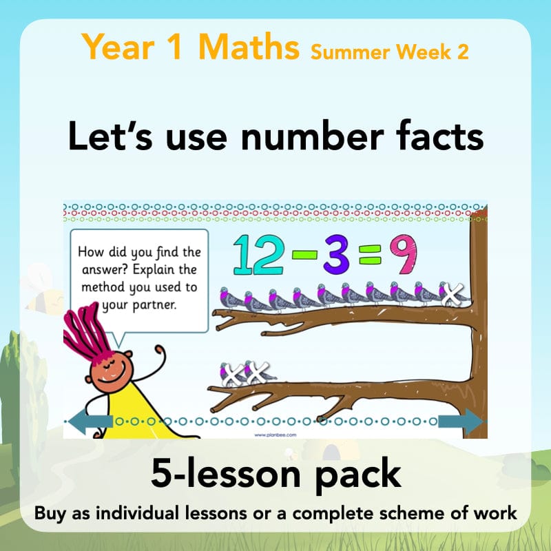 PlanBee Let's use number facts - Year 1 Maths activity pack