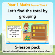 PlanBee Let’s find the total by grouping | Year 1 | Multiplication & Division