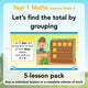 PlanBee Let’s find the total by grouping | Year 1 | Multiplication & Division