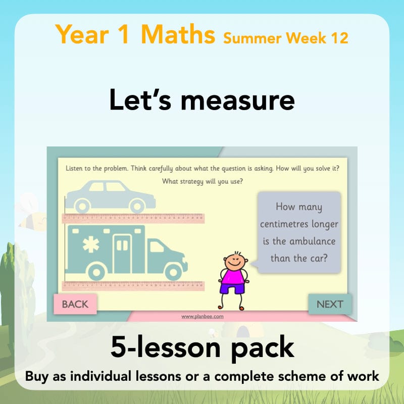 PlanBee Let’s Measure Year 1 Maths Planning