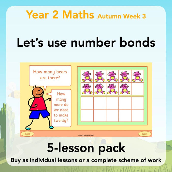 PlanBee Year 2 Number Bonds KS1 Maths Lessons by PlanBee