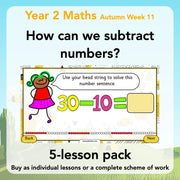 PlanBee How Can We Subtract Numbers? Maths scheme of work for Year 2