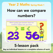 PlanBee How Can We Compare Numbers? Place Value & Number Year 2 Maths Plans