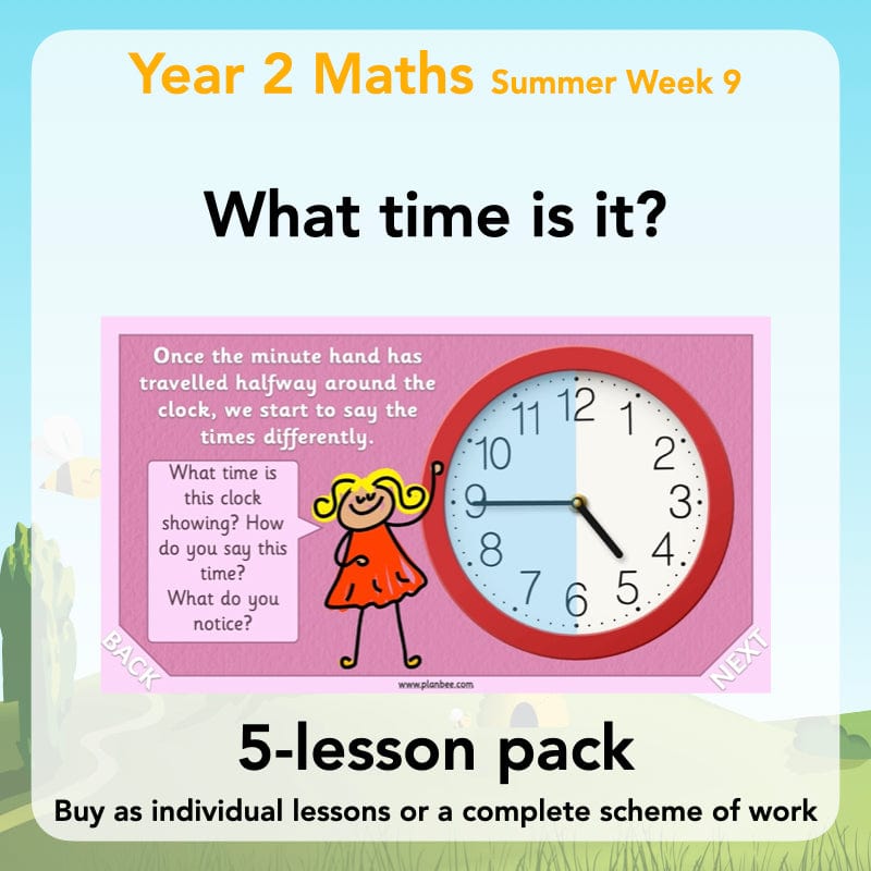 PlanBee Time Year 2 | What time is it? Maths Lessons for KS1