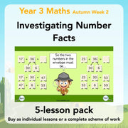 PlanBee Investigating Number Facts: Maths Addition and Subtraction KS2 Year 3