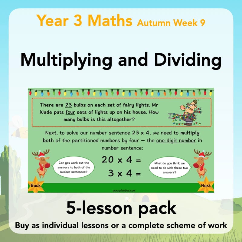 PlanBee Multiplying and Dividing: Complete Year 3 Maths scheme of work