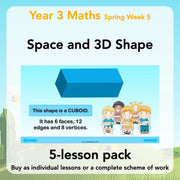 PlanBee Year 3 3D Shape and Space Maths Lessons by PlanBee