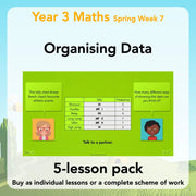 PlanBee Year 3 Statistics Organising Data PlanBee Maths Lesson