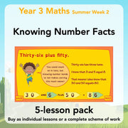 PlanBee Knowing Number Facts: Addition & Subtraction - Year 3 Maths Lessons