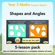 PlanBee Shapes and Angles Year 3 Maths Lessons by PlanBee