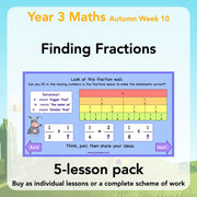 PlanBee Finding Fractions: Year 3 fractions of amounts plans and resources