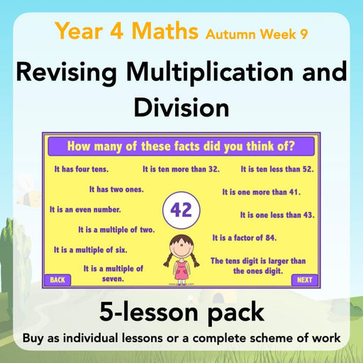 PlanBee Revising Multiplication and Division: Maths Lesson Plans for Year 4
