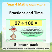 Year 4 Maths Curriculum: Fractions and Time 