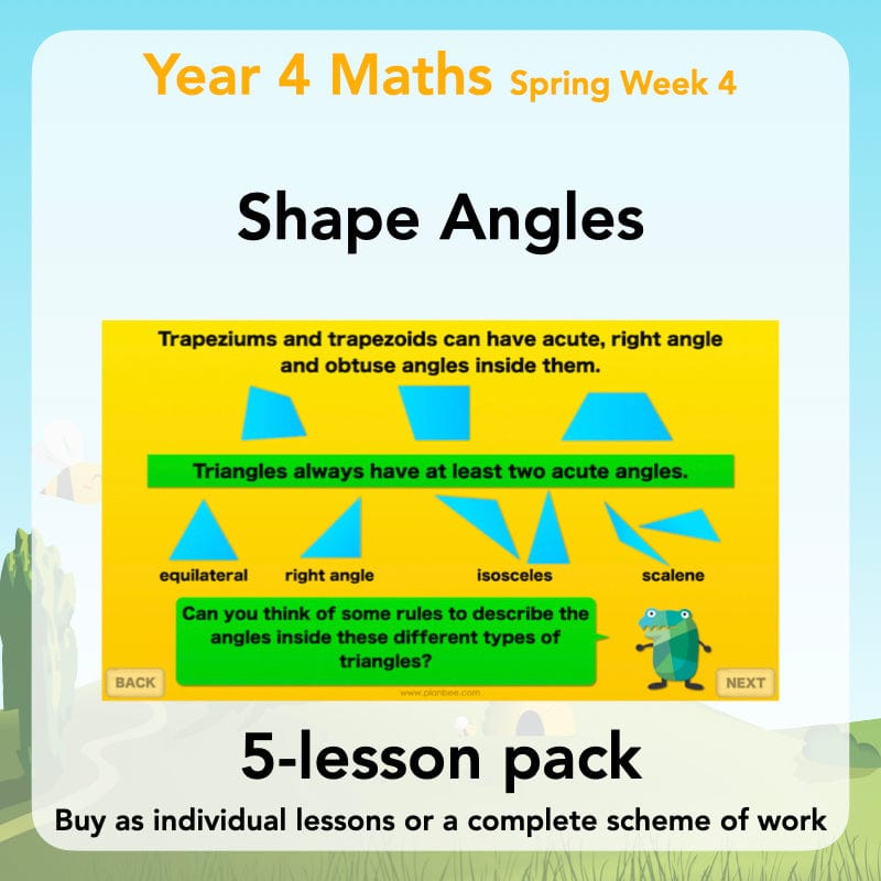PlanBee Shape Angles Year 4 Shape Properties Lessons by PlanBee