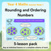 PlanBee Rounding and Ordering Numbers - Place Value: Year 4 Maths Lesson Plans