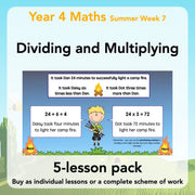 PlanBee Dividing & Multiplying - Lesson Plans and Resources for Year 4