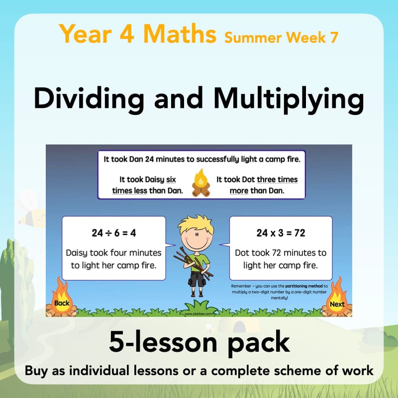 PlanBee Dividing & Multiplying - Lesson Plans and Resources for Year 4