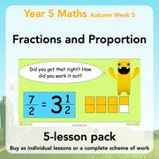 Year 5 Maths Curriculum: Fractions and Proportion
