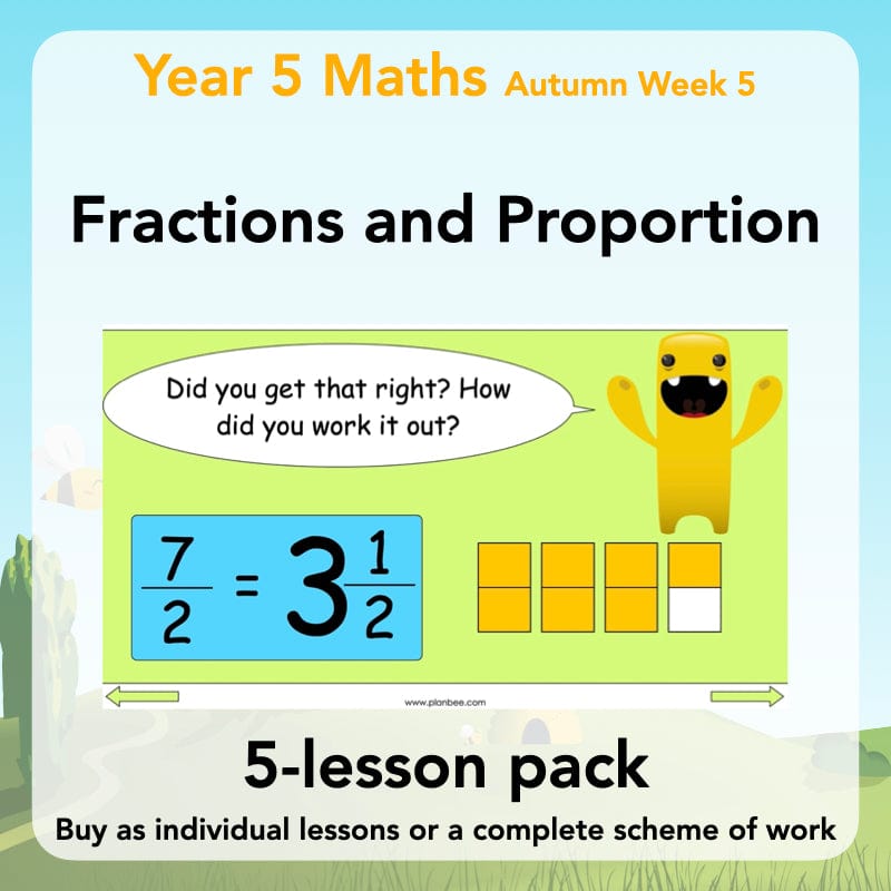 Year 5 Maths Curriculum: Fractions and Proportion