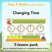 Year 5 Maths Curriculum: Changing Time Maths Lesson Planning Pack