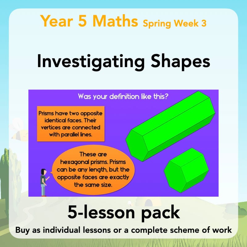 Year 5 Shape KS2 Geometry Maths Lessons by PlanBee