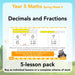 PlanBee Year 5 Decimals and Fractions Maths Lessons by PlanBee