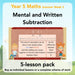 PlanBee Mental & Written Subtraction - Year 5 Maths Planning PlanBee