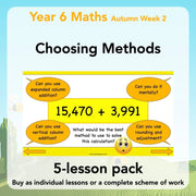 PlanBee Choosing Methods - Complete Year 6 Maths Planning and Resources