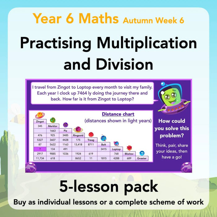 PlanBee Practising Multiplication & Division - Year 6 Maths Lesson Planning