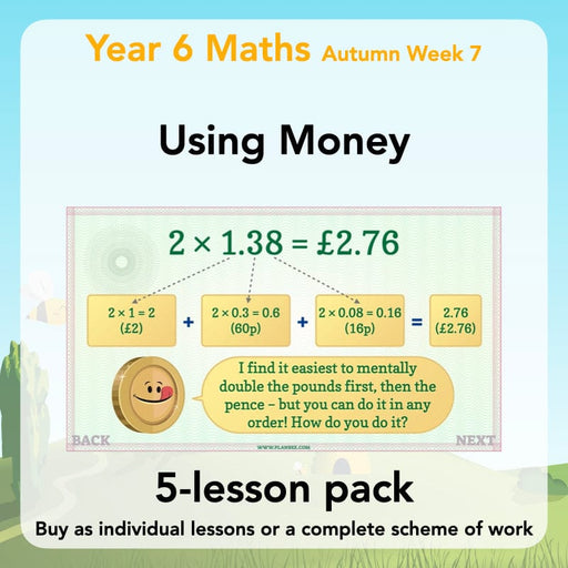 PlanBee Using Money - Money Problems Year 6 Maths Plans by PlanBee