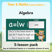 PlanBee Algebra: simple algebra lesson planning for Year 6