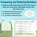 PlanBee Comparing & Ordering Numbers - Year 6 Maths Planning
