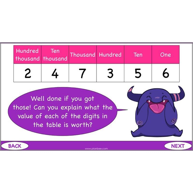 PlanBee A Million Numbers - Year 5 Maths Planning - Number & Place Value