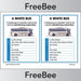 PlanBee FREE A White Bus Subordinating Conjunctions Cards | PlanBee