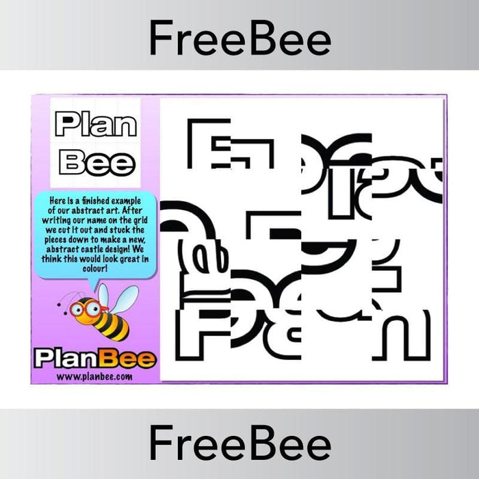 PlanBee Abstract Art Grid | PlanBee FreeBees