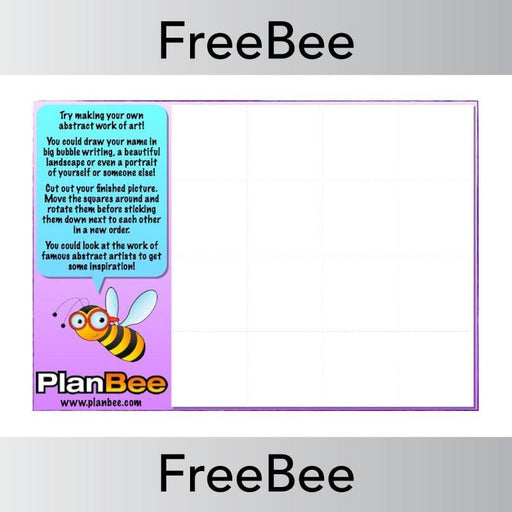 PlanBee Abstract Art Grid | PlanBee FreeBees