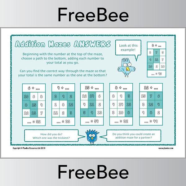 PlanBee Maths puzzles for kids